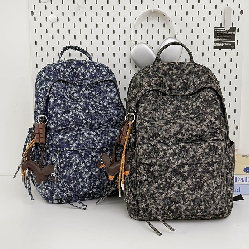 Spacious Star-Patterned Casual Backpack Stornfield