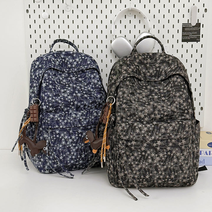 Spacious Star-Patterned Casual Backpack Stornfield