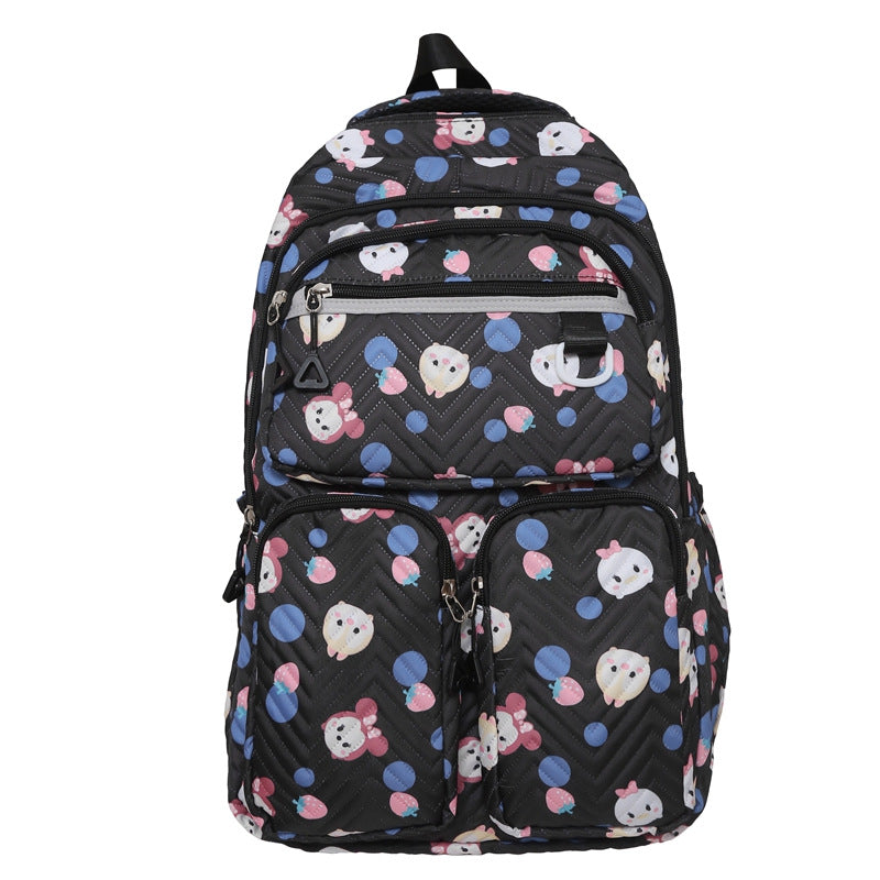Fun Character Design Quilted Backpack Stornfield