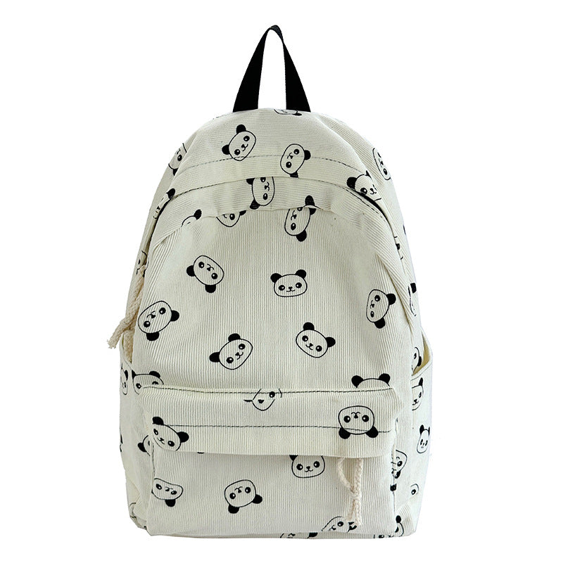 Casual backpack with panda motif Stornfield
