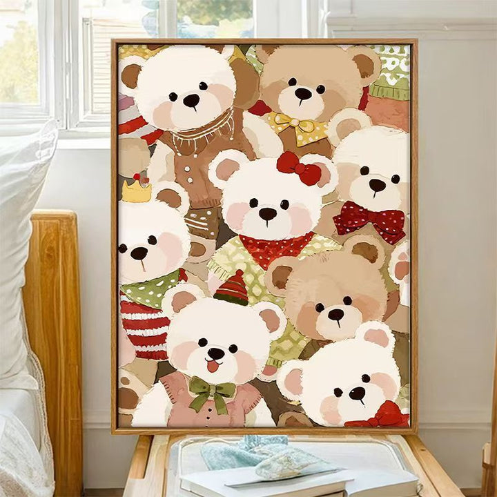 Cute Bear-Themed Decorative Wall Art Stornfield