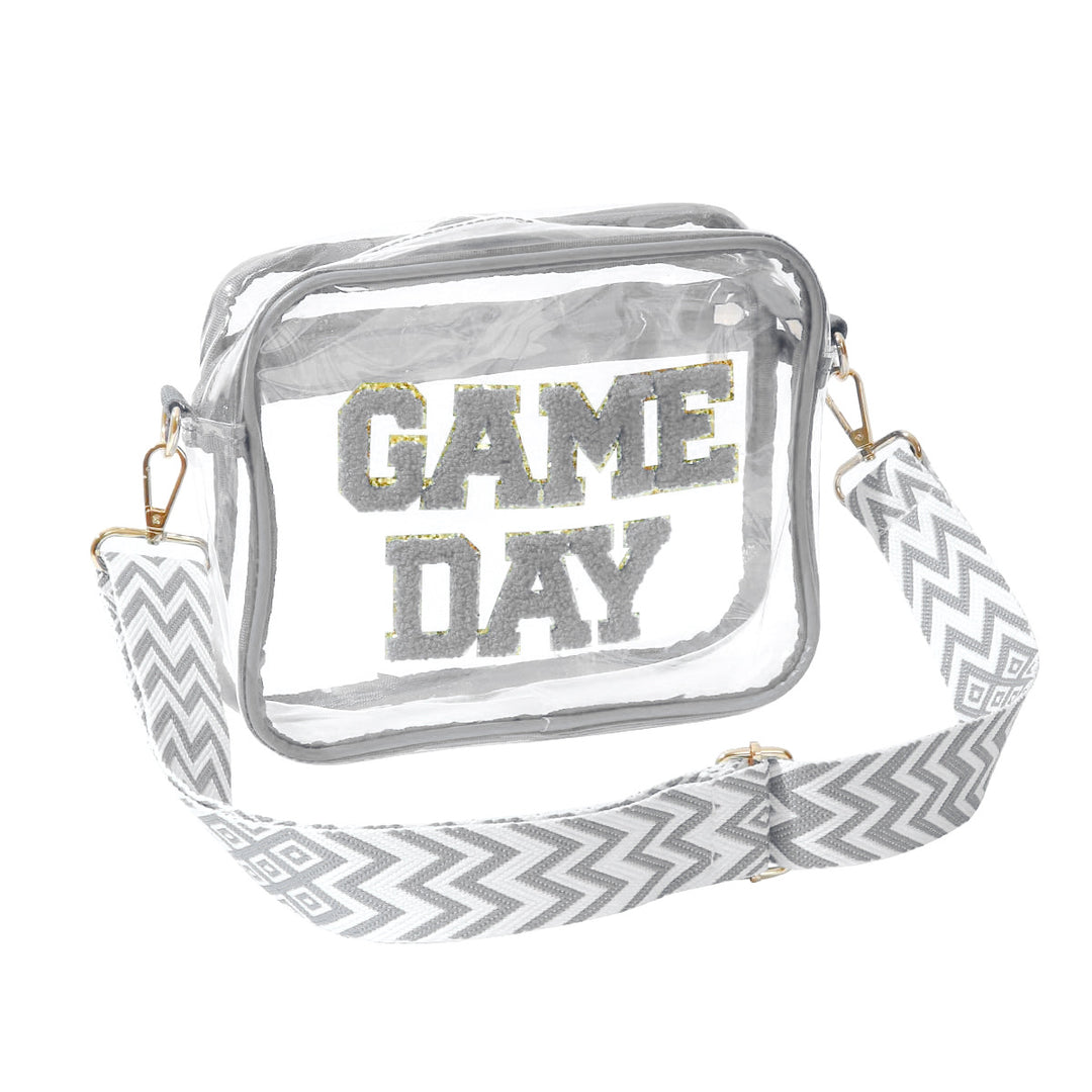 Transparent crossbody bag with stylish Game Day print Stornfield