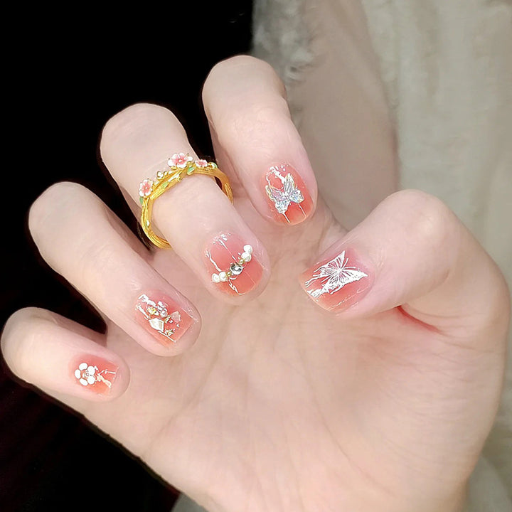 Creative Nail Art Set with Floral Decorations Stornfield