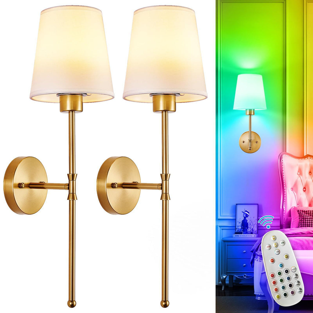 Modern Bluetooth Remote-Controlled Wall Sconce