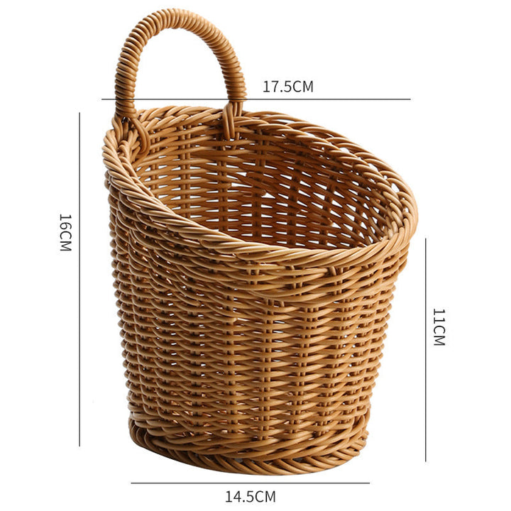 Handcrafted Wicker Storage Basket Stornfield