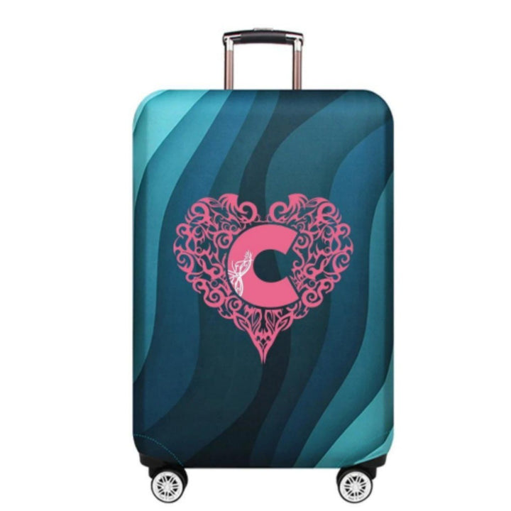 Women's Hard Shell Suitcase with Playful Heart Design Stornfield
