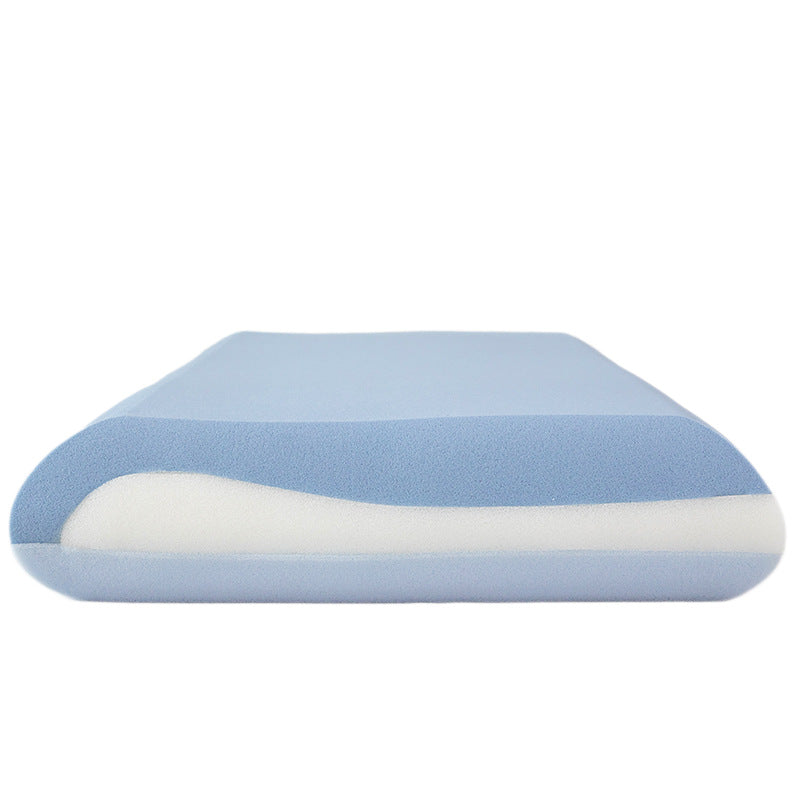 contour memory foam ergonomic cervical pillow with breathable cooling knit cover and removable washable sleeve Stornfield