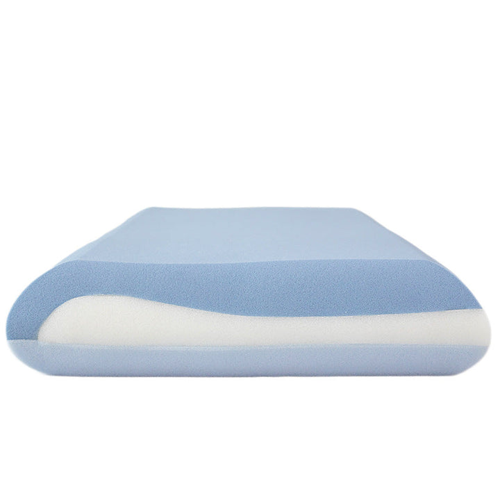 contour memory foam ergonomic cervical pillow with breathable cooling knit cover and removable washable sleeve Stornfield