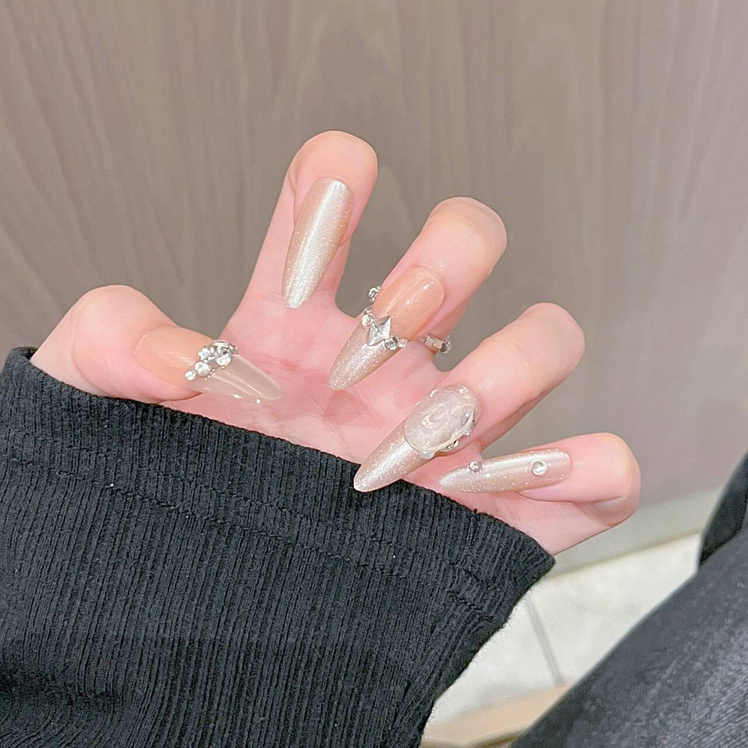 Luxury Decorative Press-On Nail Art Stornfield