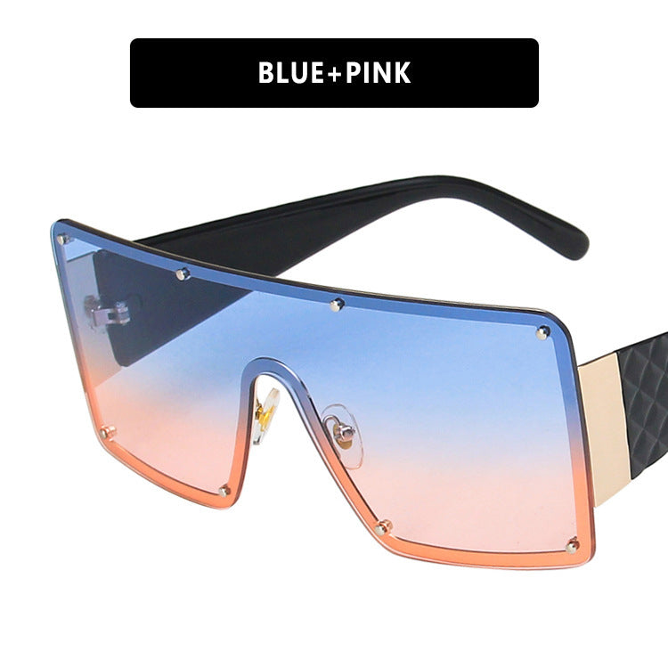 Women geometric oversized sunglasses with gradient lenses Stornfield