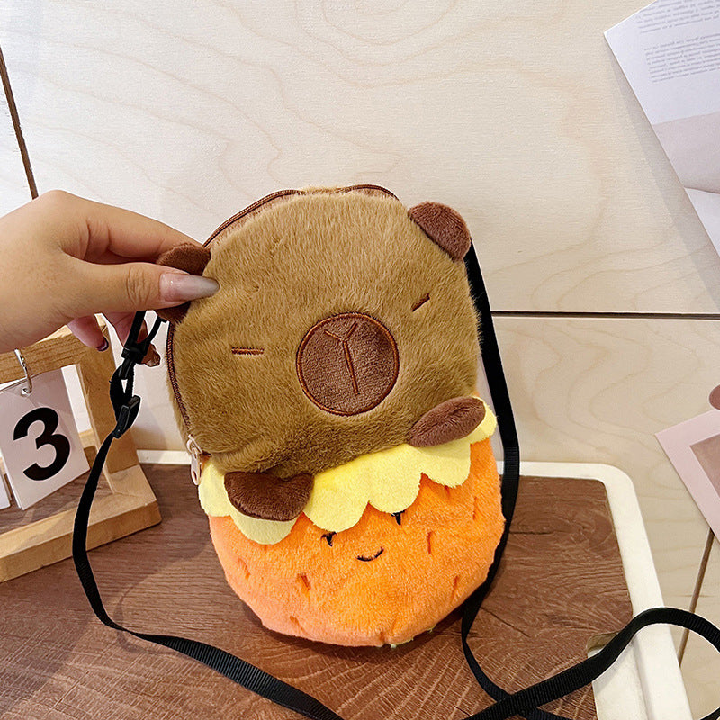 Plush Shoulder Bag with Cute Dessert Design Stornfield