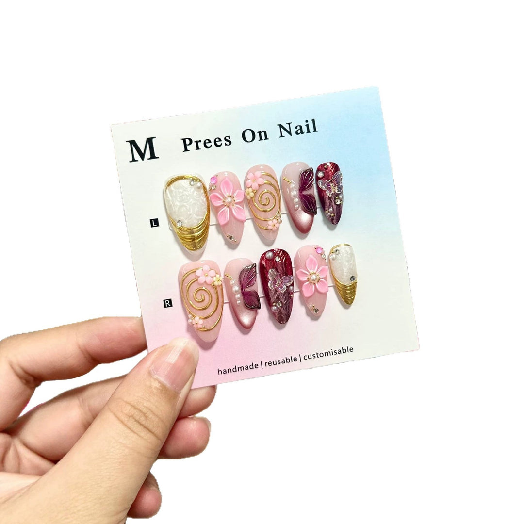 Handmade Press-On Nail Art