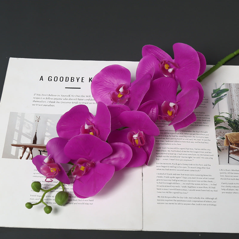 Realistic Faux Orchid Bouquet