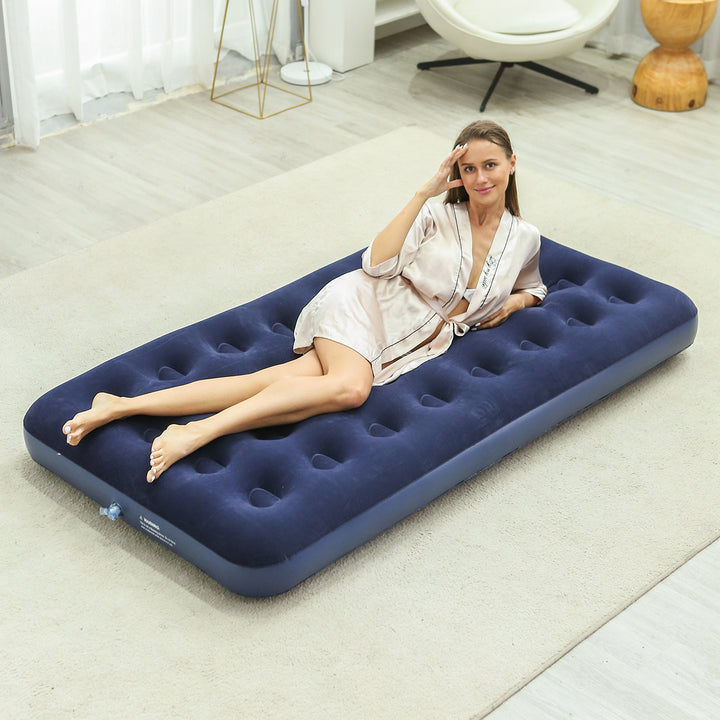 Women's Inflatable Luxury Air Mattress with Soft Velour Surface Stornfield