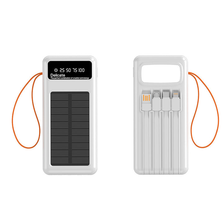 Multifunctional Solar Power Bank with Digital Charging Display Stornfield