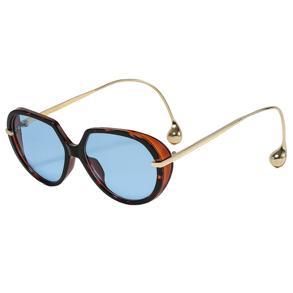 Women's Cat-Eye Sunglasses with Golden Accents and Stylish Frame Stornfield