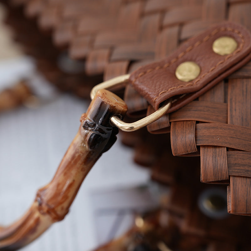 Handbag Made of Woven Bast Stornfield