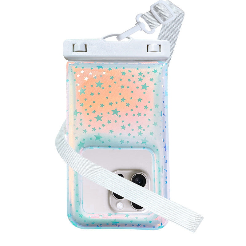 Waterproof smartphone case with stylish star design and adjustable shoulder strap Stornfield