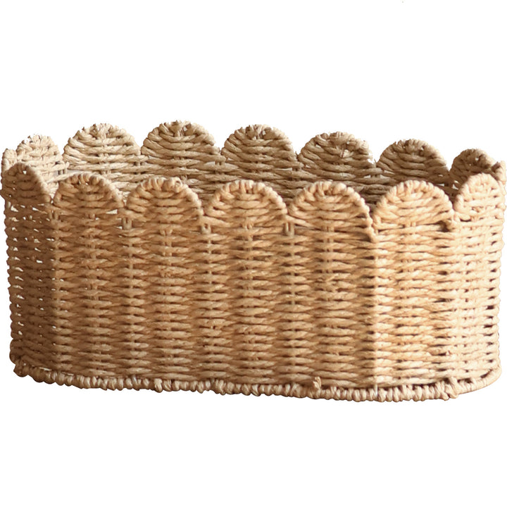 Handcrafted basket with wavy edge Stornfield