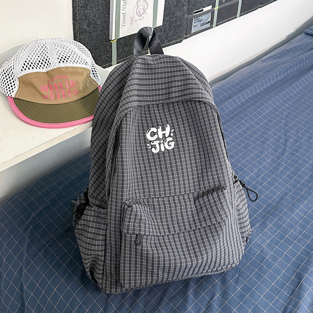 Stylish Checked Patterned Backpack Stornfield