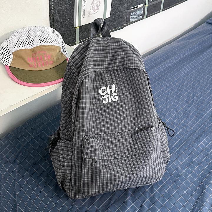 Stylish Checked Patterned Backpack Stornfield