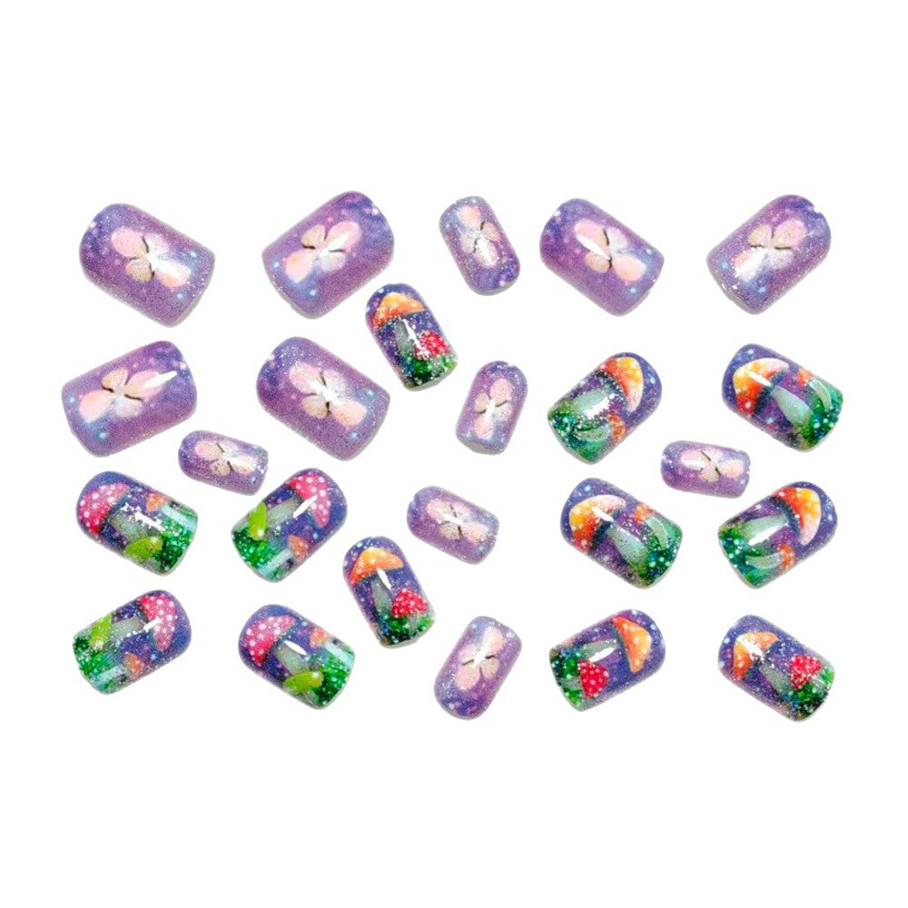Artificial Nails in Playful Mushroom Design Stornfield