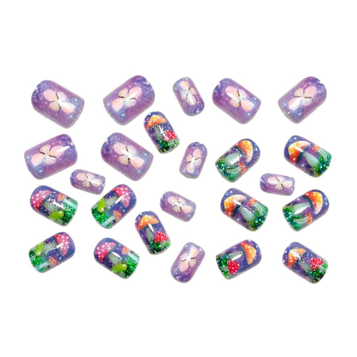 Artificial Nails in Playful Mushroom Design Stornfield