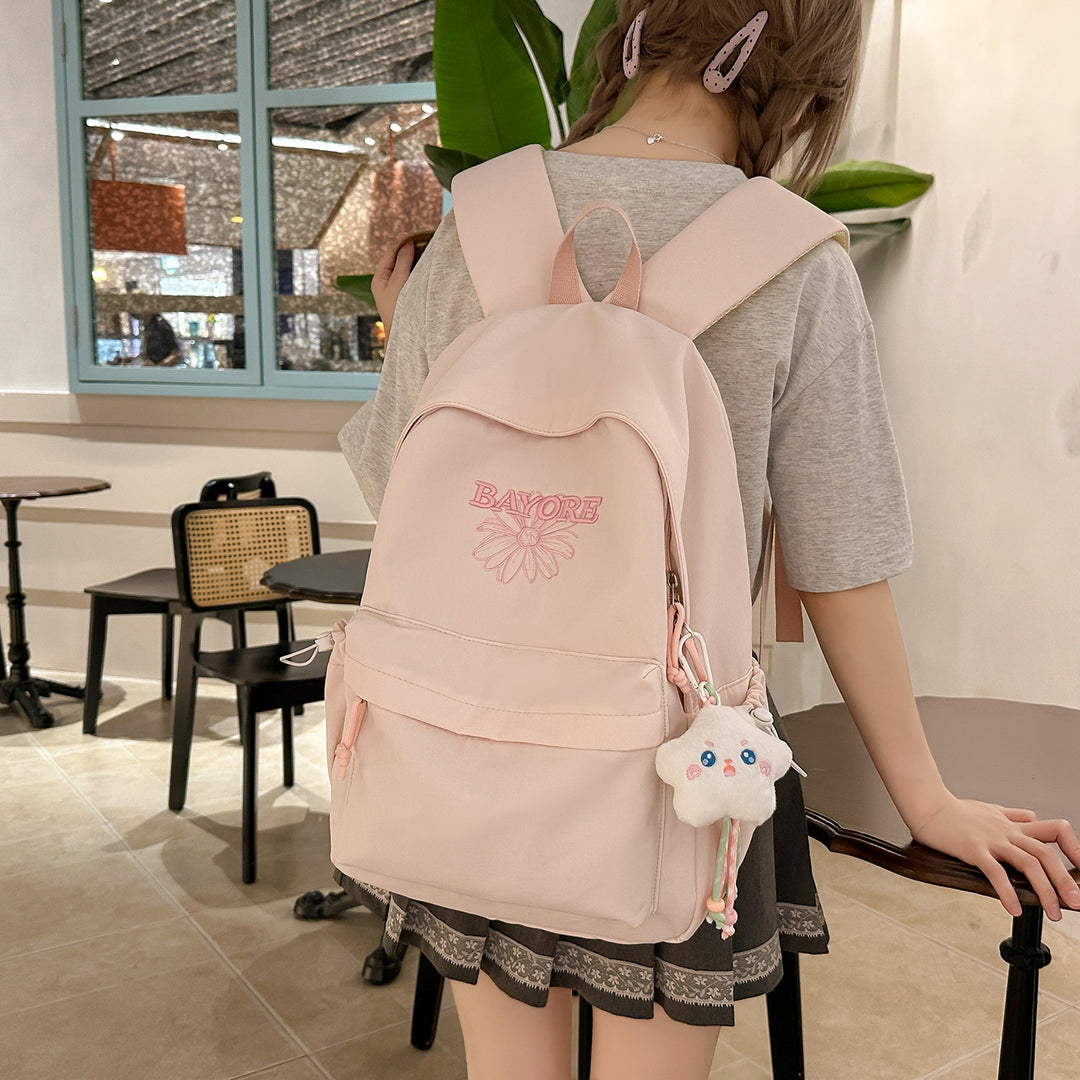 Floral Embroidered Casual Backpack Stornfield
