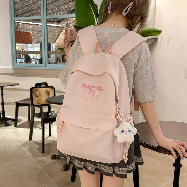Floral Embroidered Casual Backpack Stornfield