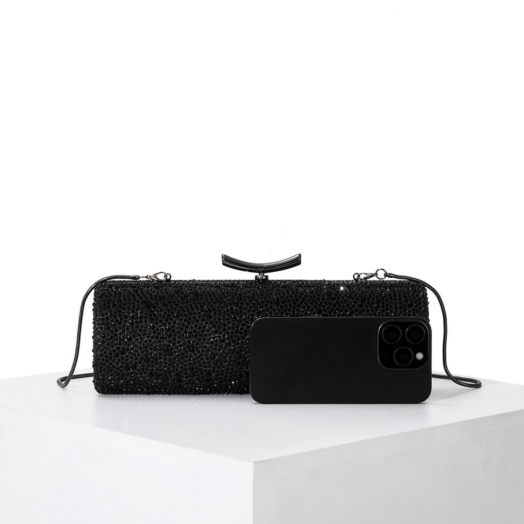 Sparkling Crystal-Studded Evening Clutch
