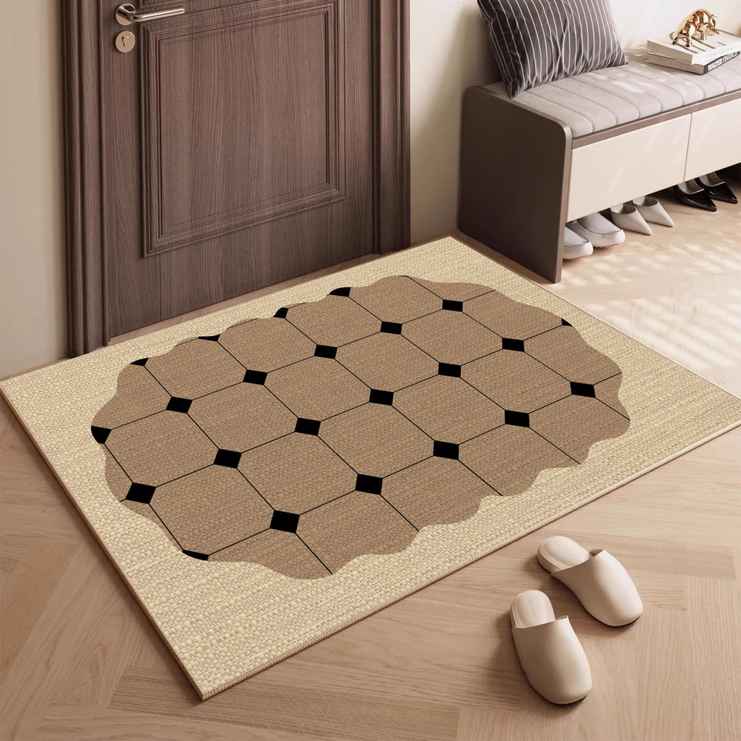 Geometric Pattern Entryway Mat