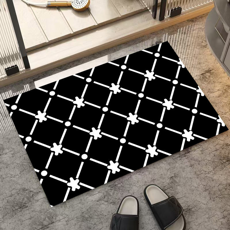 Stylish Star-Patterned Indoor Mat
