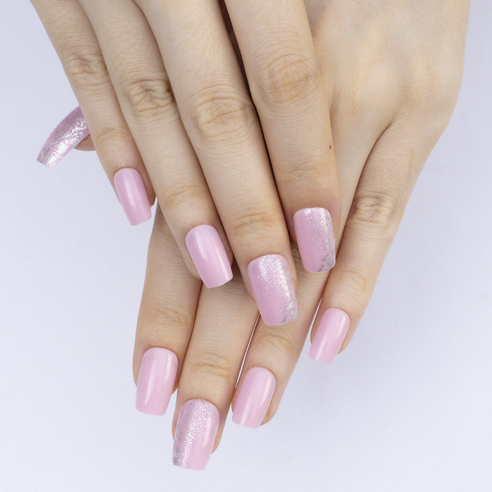 Glamorous artificial nails with glitter decoration Stornfield