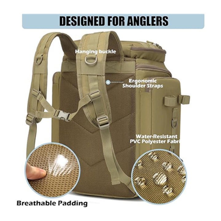 Tactical Multi-Compartment Fishing Backpack Stornfield