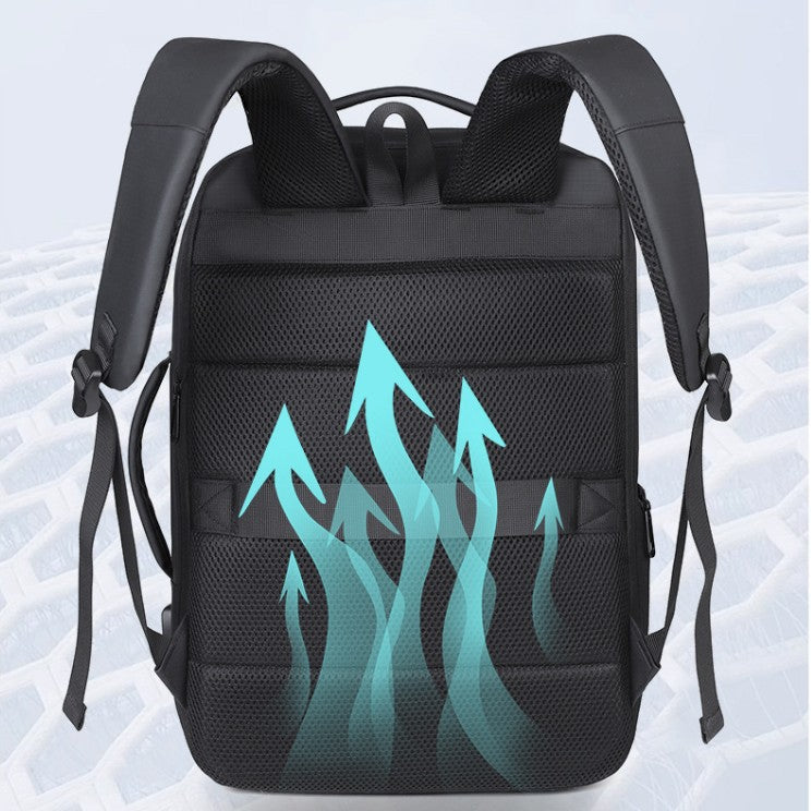 Business Backpack with Expandable Interior and Smart Safety Compartment Stornfield
