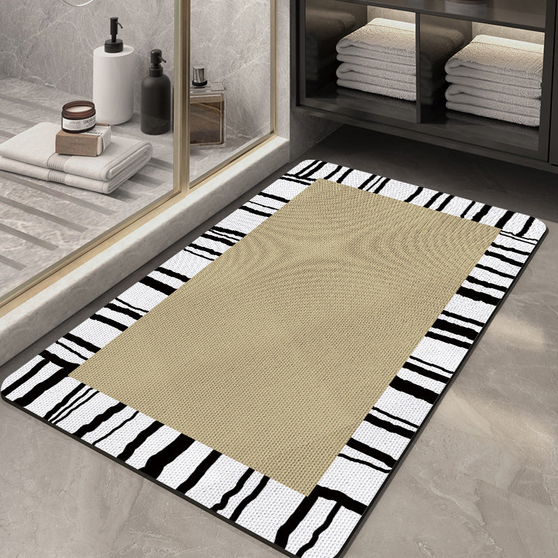 Abstract Modern Bath Mat Stornfield