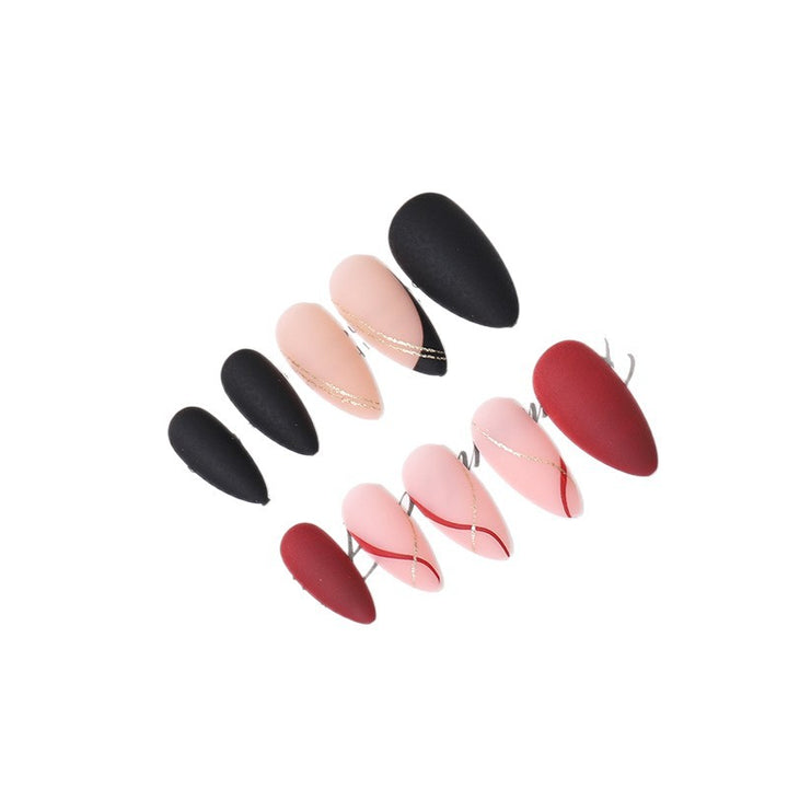 Elegant French Tip Press-On Nail Set Stornfield