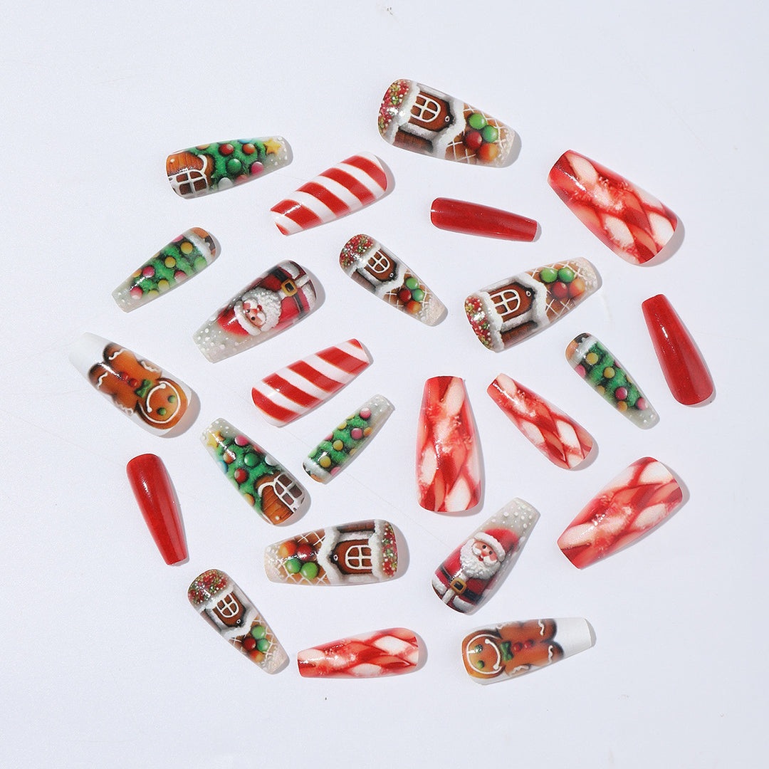 Creative nail art set with Christmas designs Stornfield
