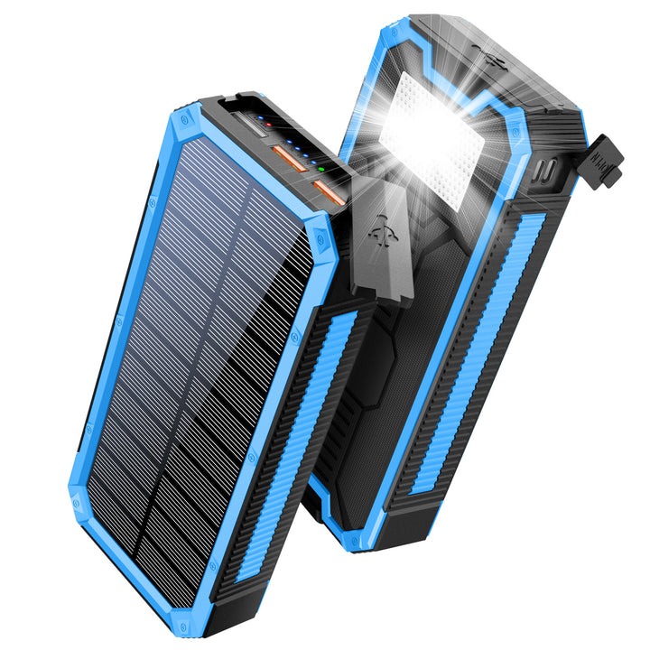 Portable solar power bank with high-load design and multiple outputs Stornfield