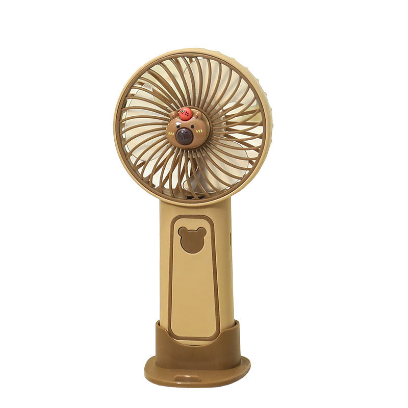 Women's Portable Mini Hand Fan with Cute Bear Design Stornfield