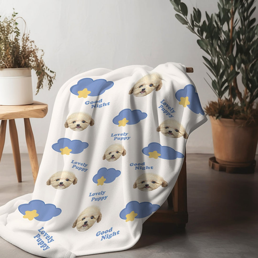 Cute Cat Pattern Fleece Blanket Stornfield