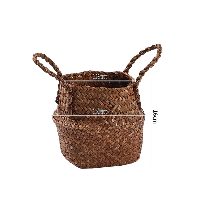 Handwoven Natural Fiber Storage Basket Stornfield