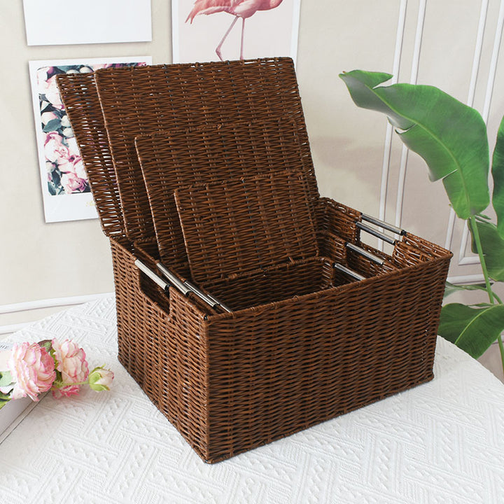 Premium Rattan Storage Box Stornfield