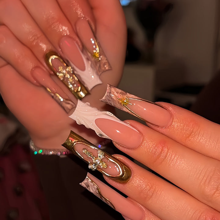 Decorative Long Press-On Nail Art Stornfield