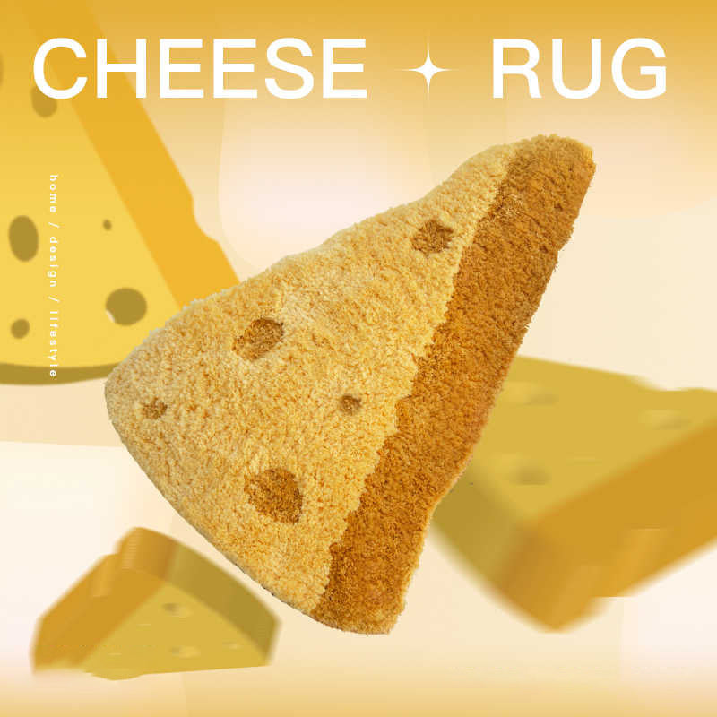 Decorative Cheese Shaped  Rug