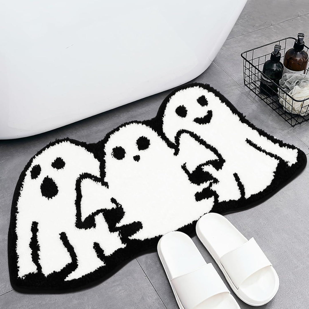 Halloween-Themed Ghost Bath Mat Stornfield