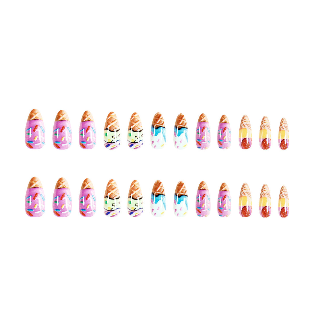 Artful ice cream nail art Stornfield