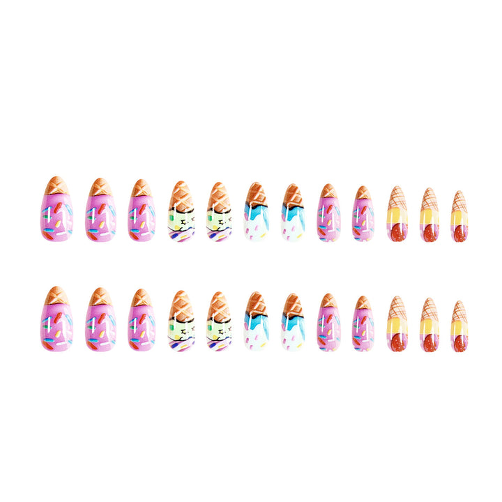 Artful ice cream nail art Stornfield