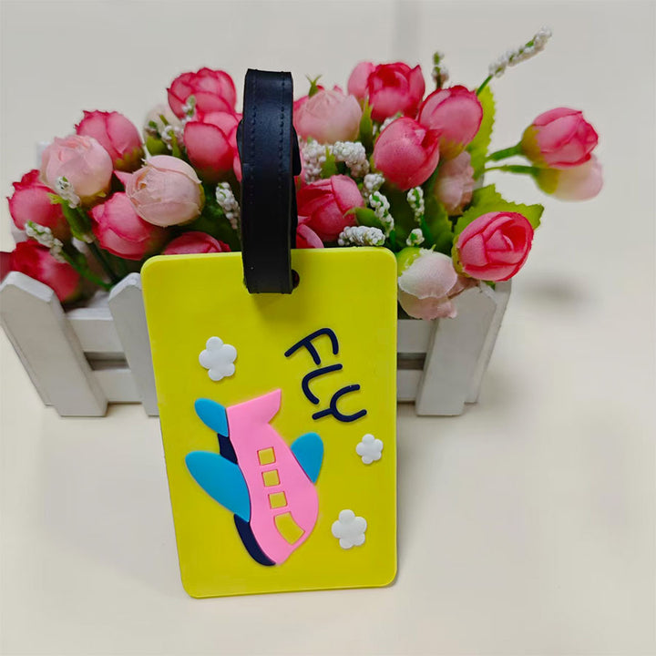 Unisex Travel-Themed Silicone Luggage Tag Stornfield