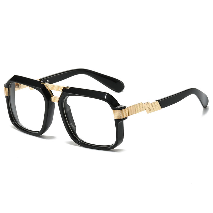 Oversized Square Sunglasses with Metallic Detailing Stornfield